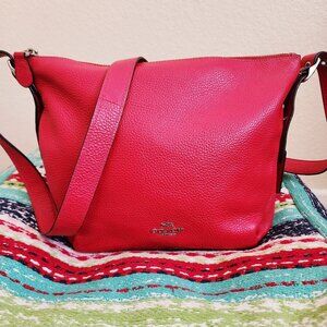 Authentic Coach Red Crossbody Bag
